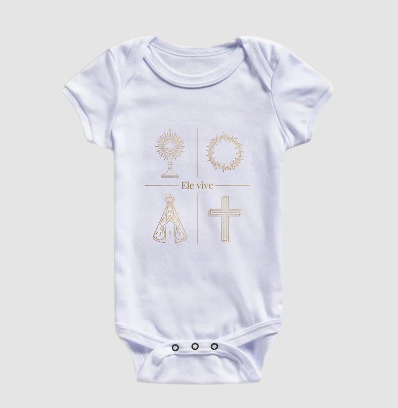 Body Infantil Ele Vive Símbolos