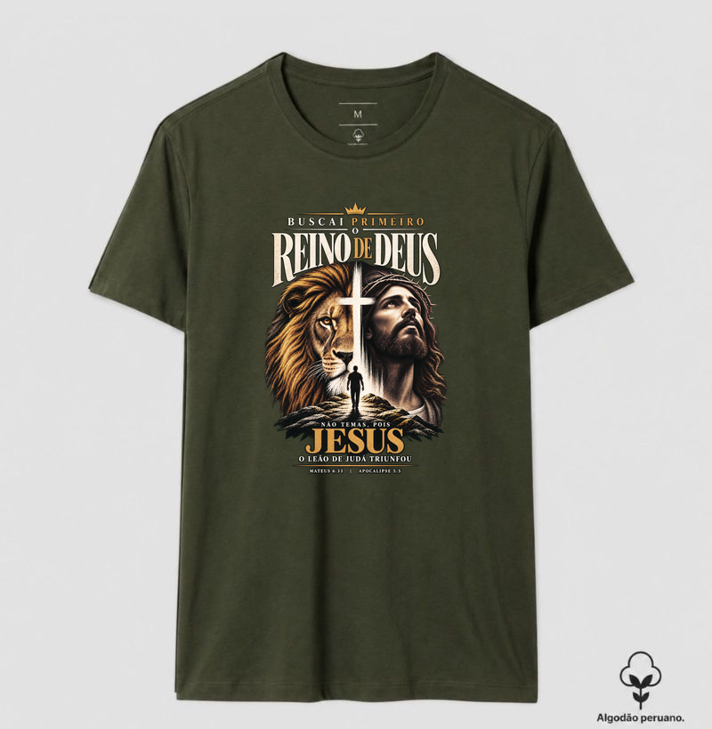 Buscai Primeiro o Reino de Deus - Algodão Peruano - Premium