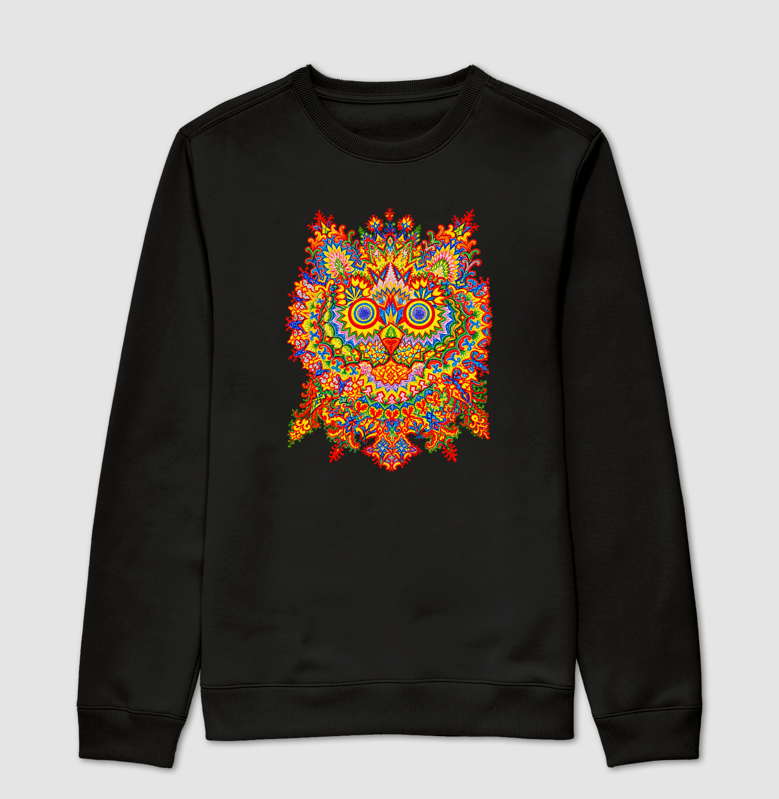 Sem Título (Psychedelic Cat) - Louis Wain - Suéter Moletom