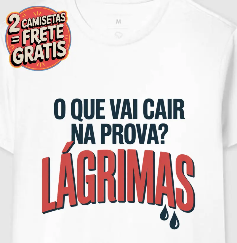 Camiseta O que Vai Cair na Prova