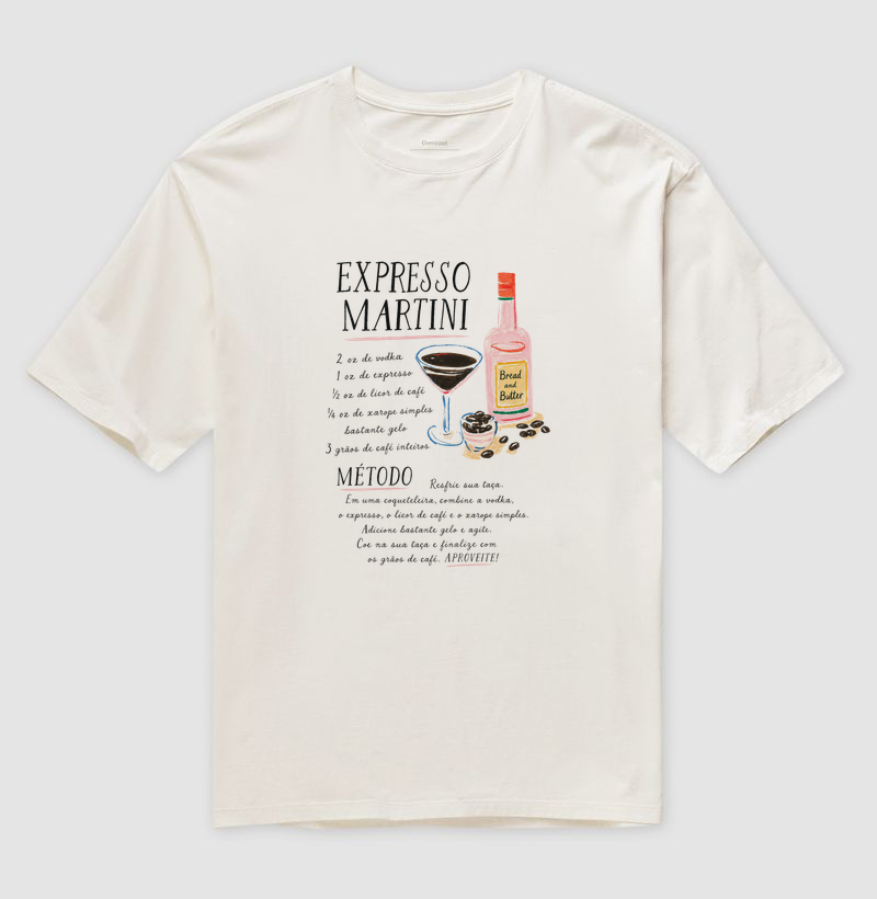 Camiseta Oversized Cocktail Hour
