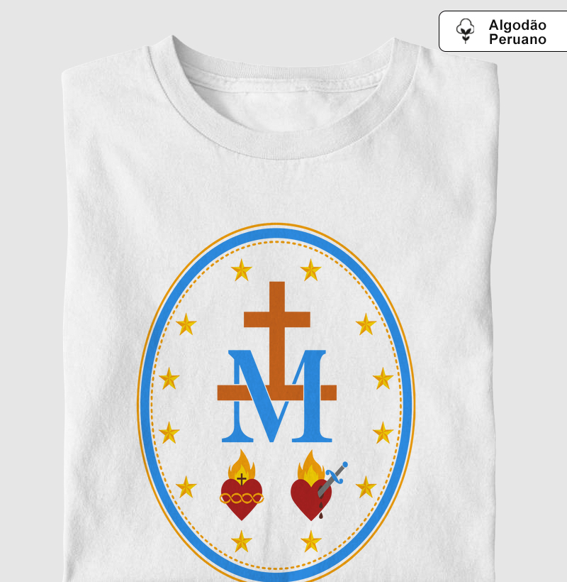 Medalha Milagrosa Colorida - Algodão Peruano