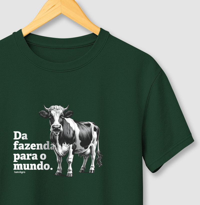 Camiseta Agro da fazenda para o mundo