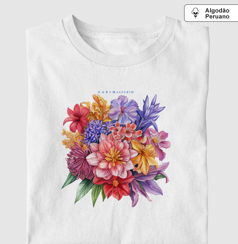 Arranjo Floral - Algodão peruano