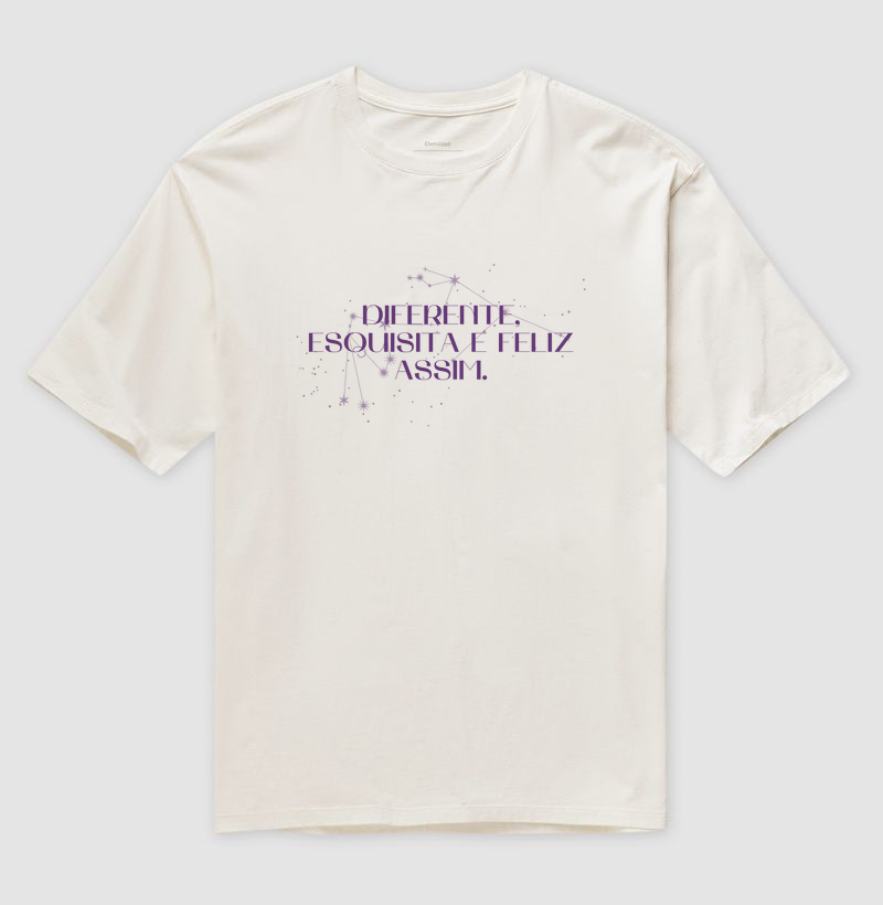 Camiseta Oversized Aquarius Constellation