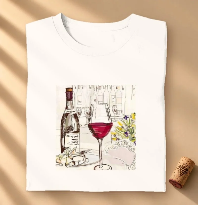 Camiseta Arte e Vinho - Camiseta