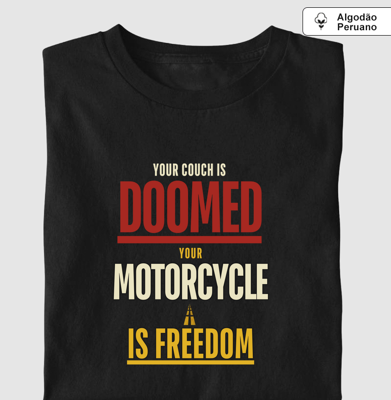 Armadilha do sofá - Camiseta Algodão Peruano