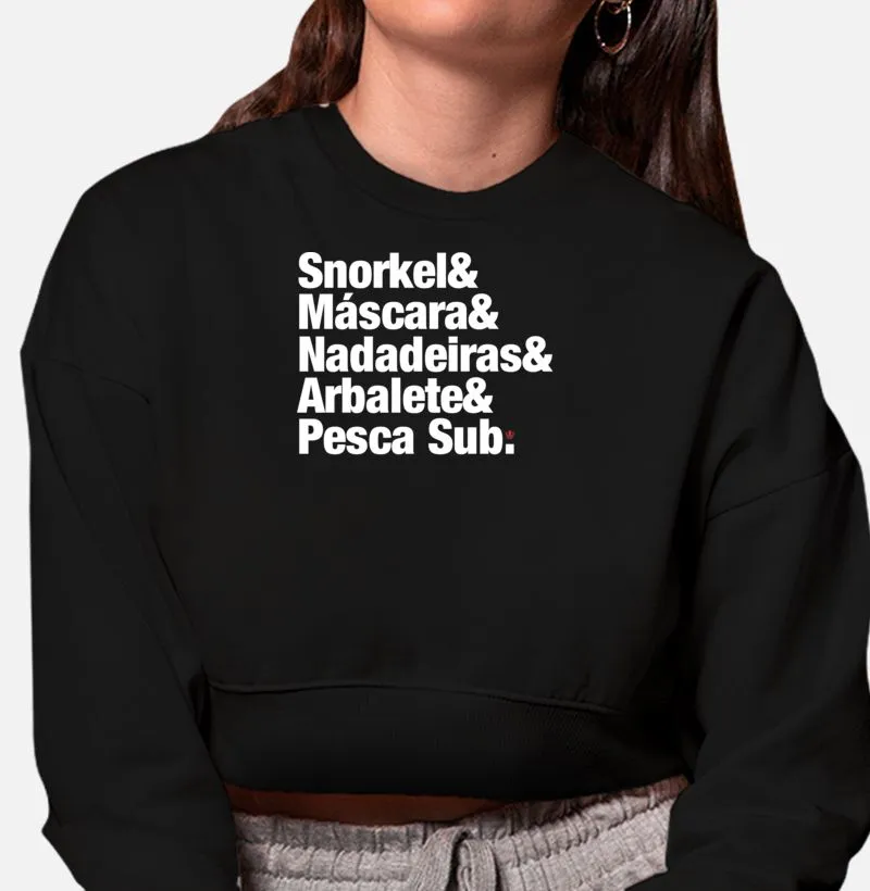 Casaco de Moletom Cropped &Pesca Sub