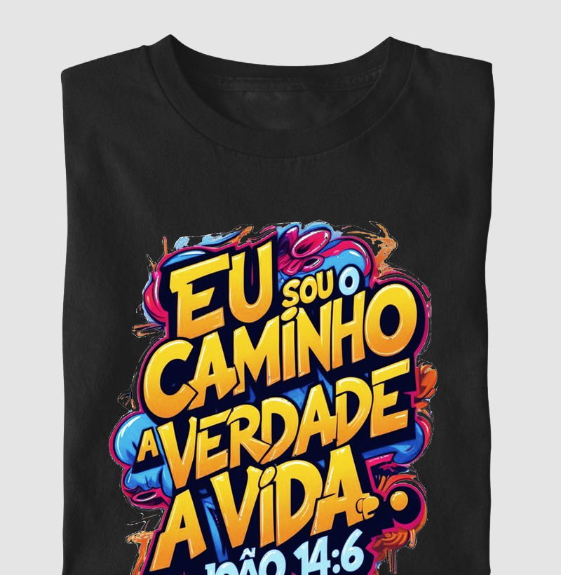 Camiseta - Grafite Caminho, Verdade e Vida