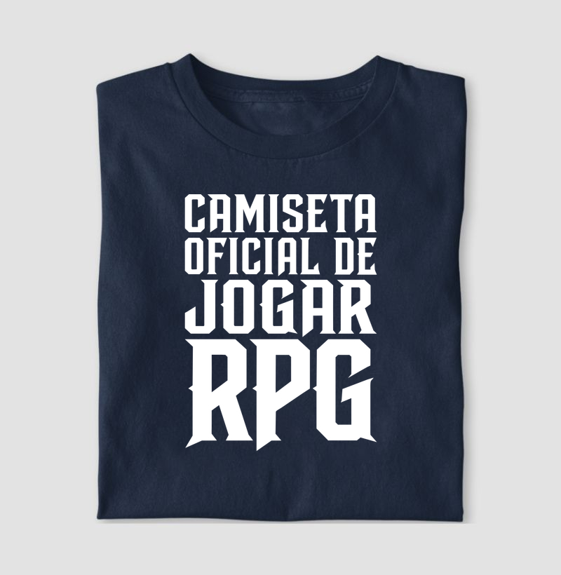 CAMISETA OFICIAL DE JOGAR RPG