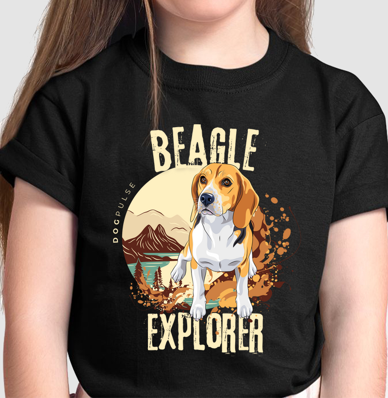 Camiseta Infantil Dog Pulse Beagle Explorer – Trailblazer Spirit