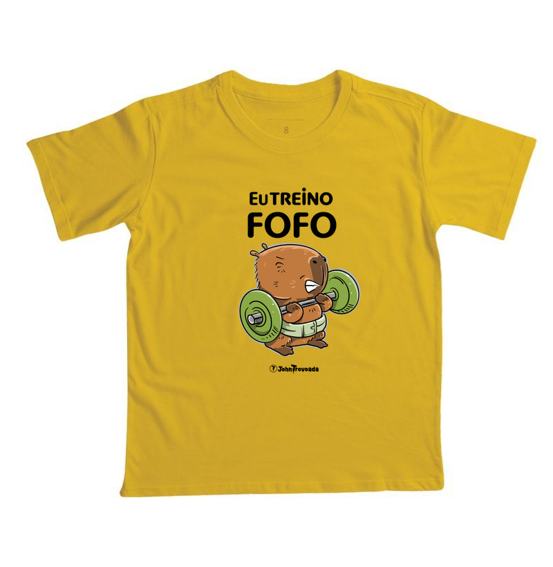 Capivara Eu treino fofo