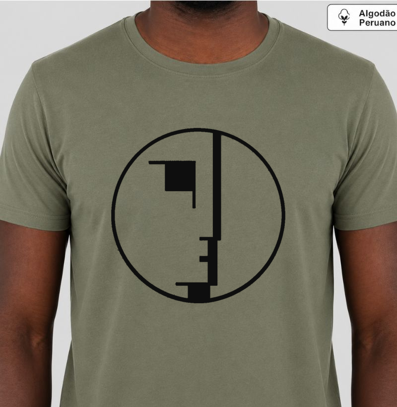 Camiseta Bauhaus Geométrica Minimalista Algodão Peruano Premium