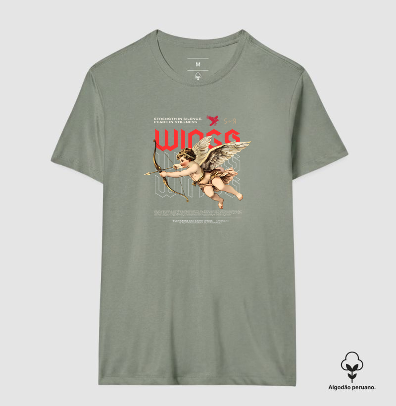 S★R Wings - Camiseta Algodão Peruano