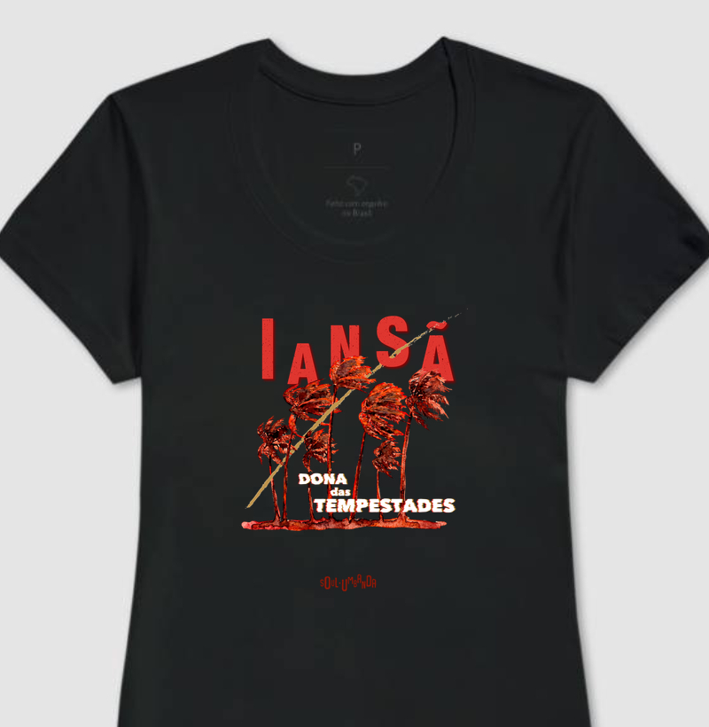 camiseta IANSÃ dona das tempestades feminina