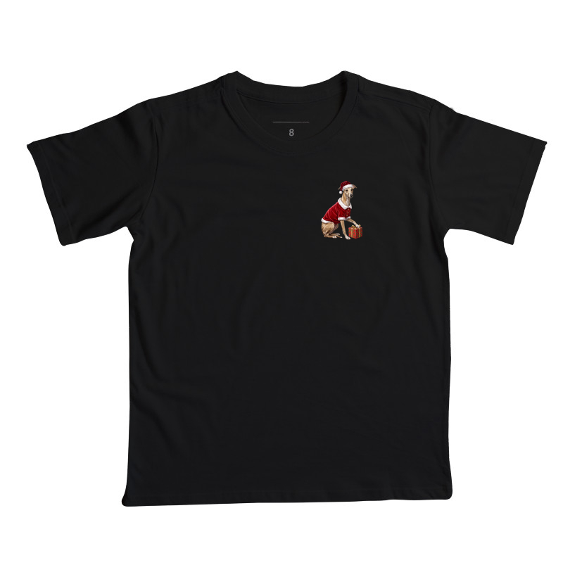 Whippet - Natal - Camiseta Infantil