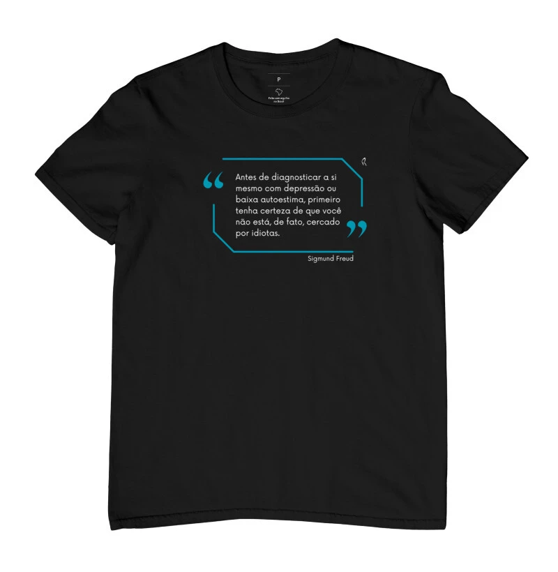 Camiseta -  Antes de diagnosticar a si mesmo com depressão