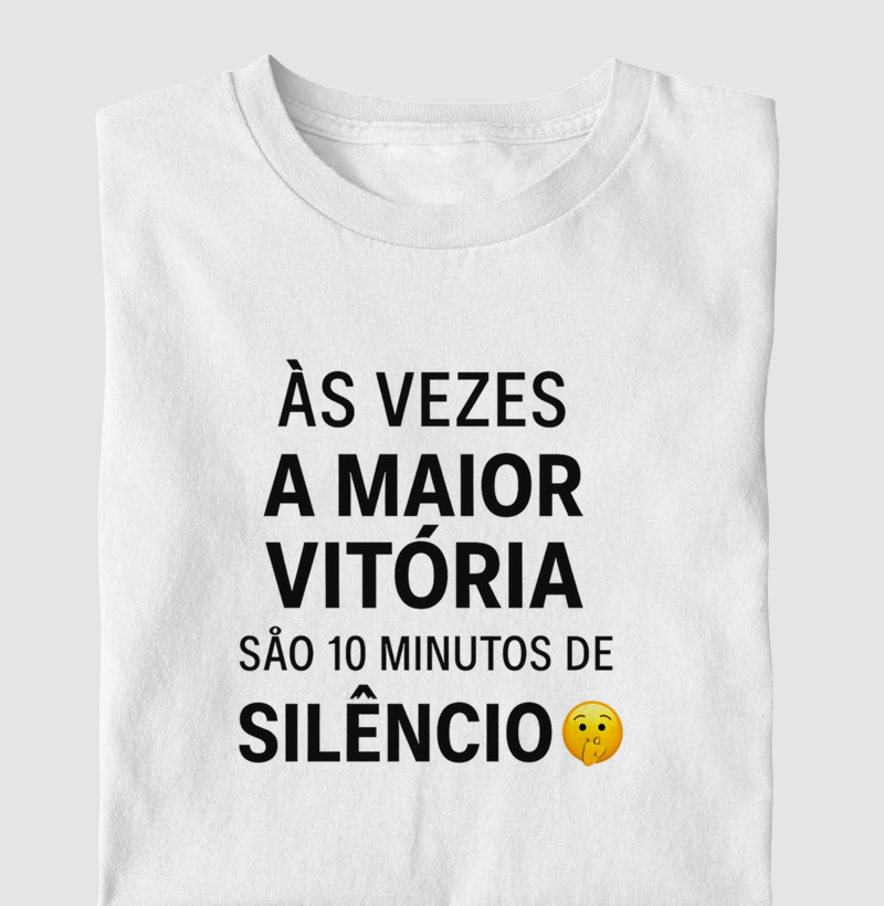 As vezes a maior vitória são 10 minutos de silêncio