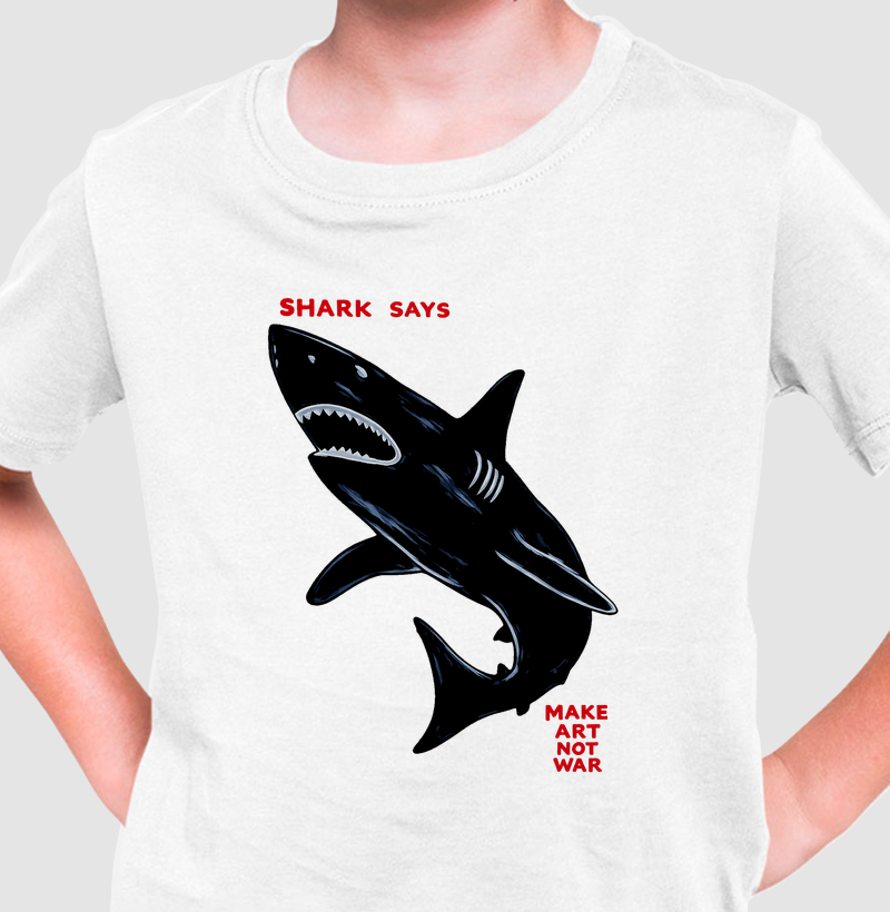 Camiseta Shark Art Kids 