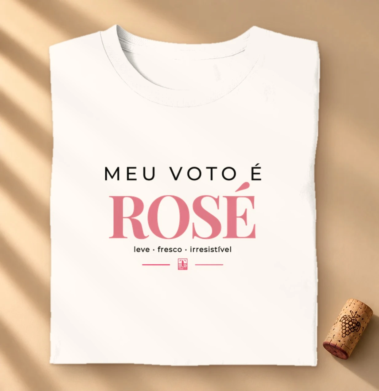 Meu Voto é Rosé – Camiseta para Amantes de Vinho Rosé