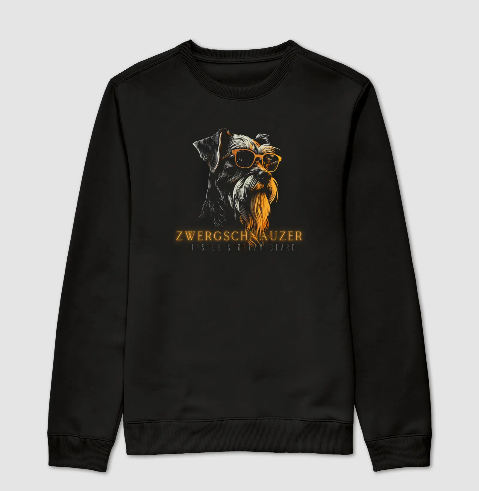 Hipster's Beard Dog Moletom Careca