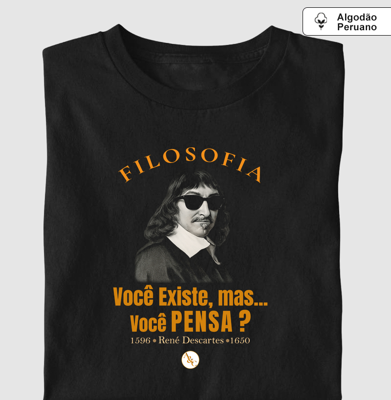 Camiseta Filosofia - Descartes