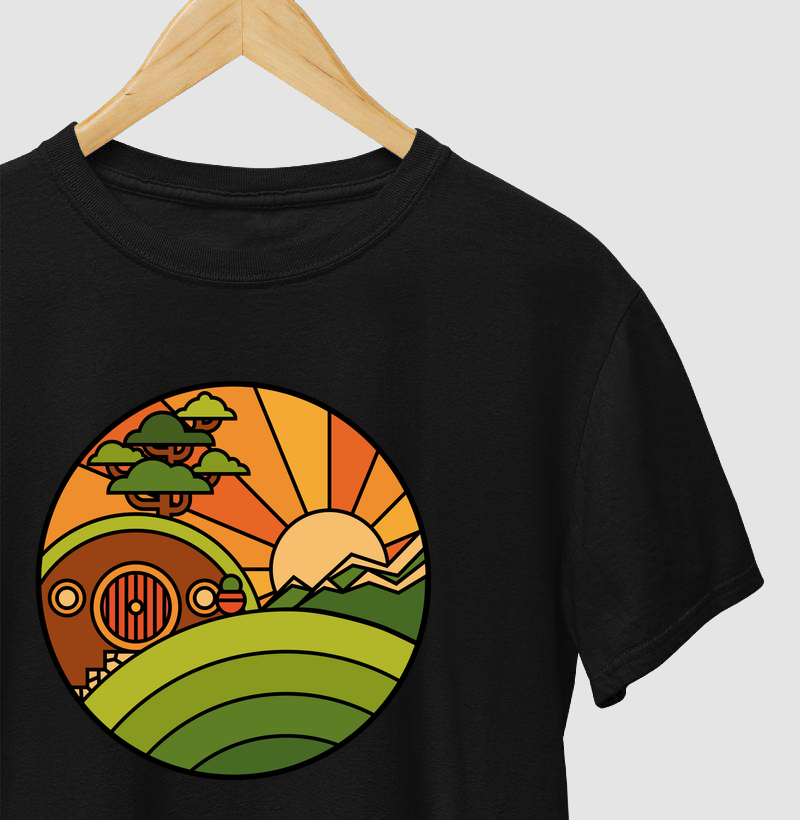 Camiseta O Lar de um Pequeno Valente