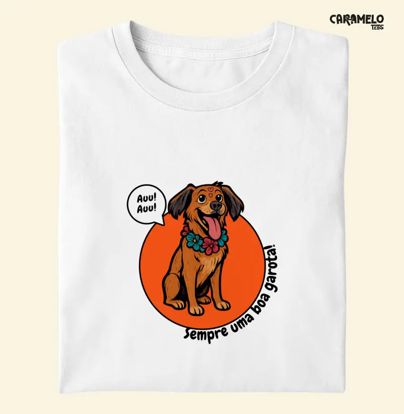 Camiseta Boa Menina Caramelo
