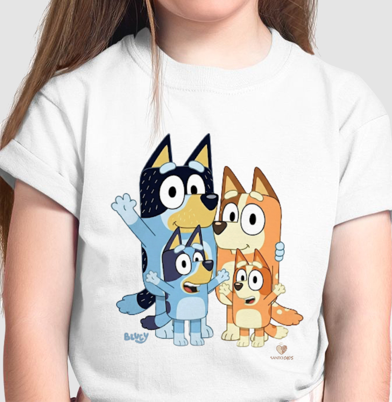 Camiseta Infantil Família Canina Australiana - Edição Especial Santo Caos.