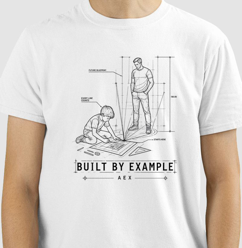 T-shirt Algodão Built by Example