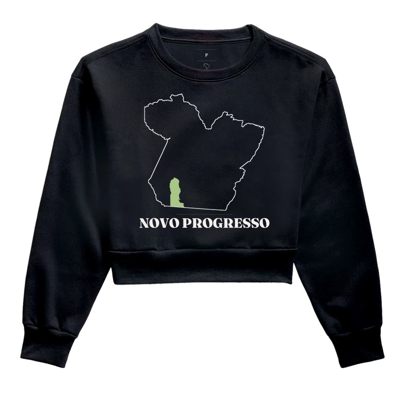 Novo Progresso | Traço PA - Cropped Moletom
