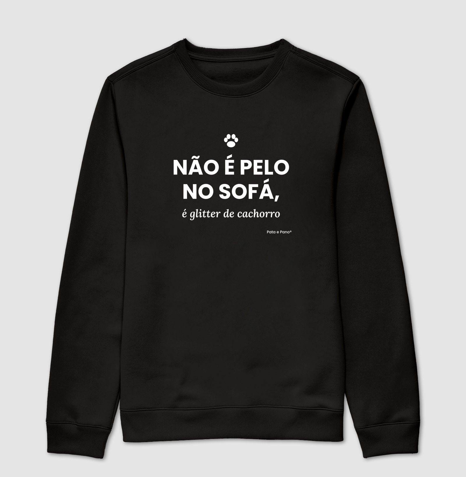CAMISETA GLITTER DE CACHORRO - Suéter Moletom