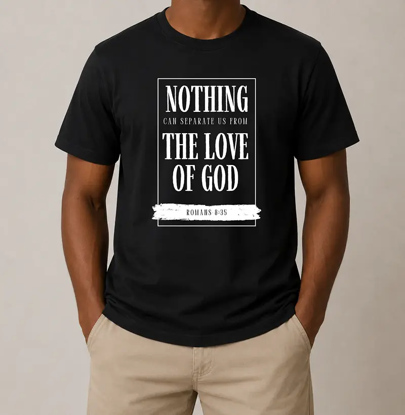 Camiseta Masculina Love Of God - Estampa Branca - Camiseta