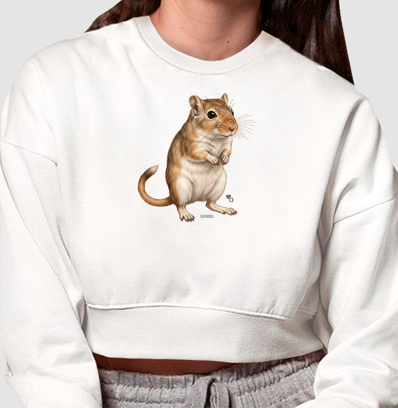 Roedores - Gerbil - Moletom Cropped