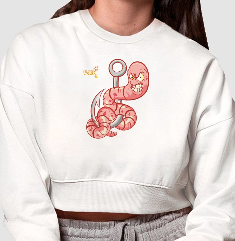 MOLETOM CROPPED Worm