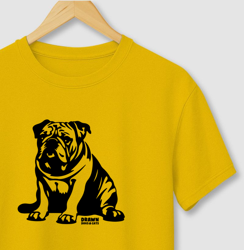 Bulldog inglês sentado - Camiseta