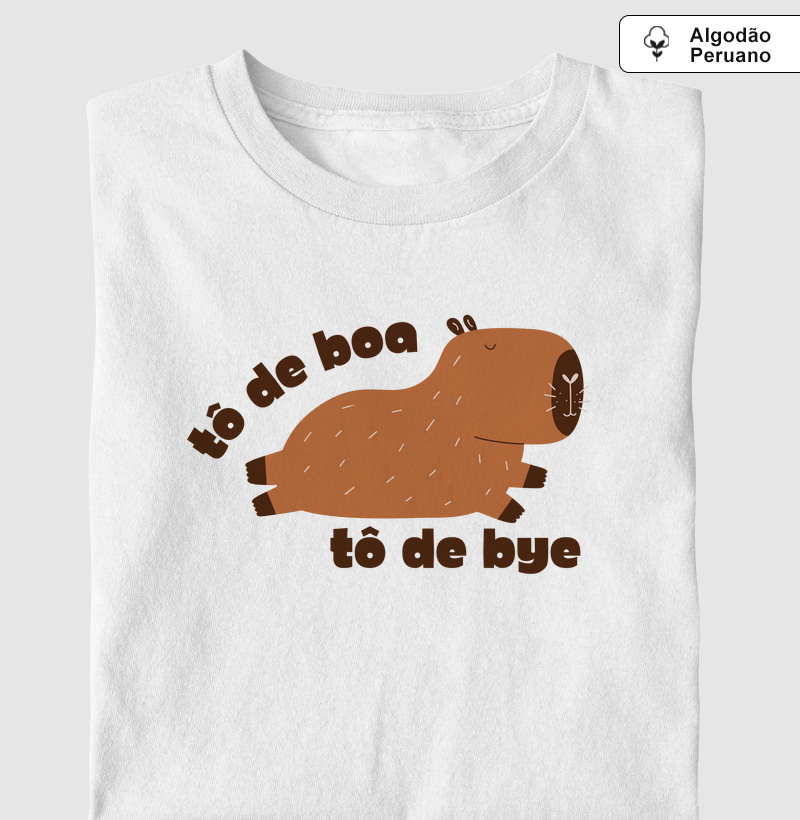 Tô de boa, tô de bye capivara - por Júlia Neves