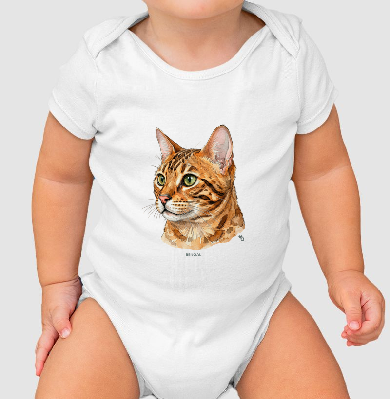 Gatos - Bengal - Body Infantil