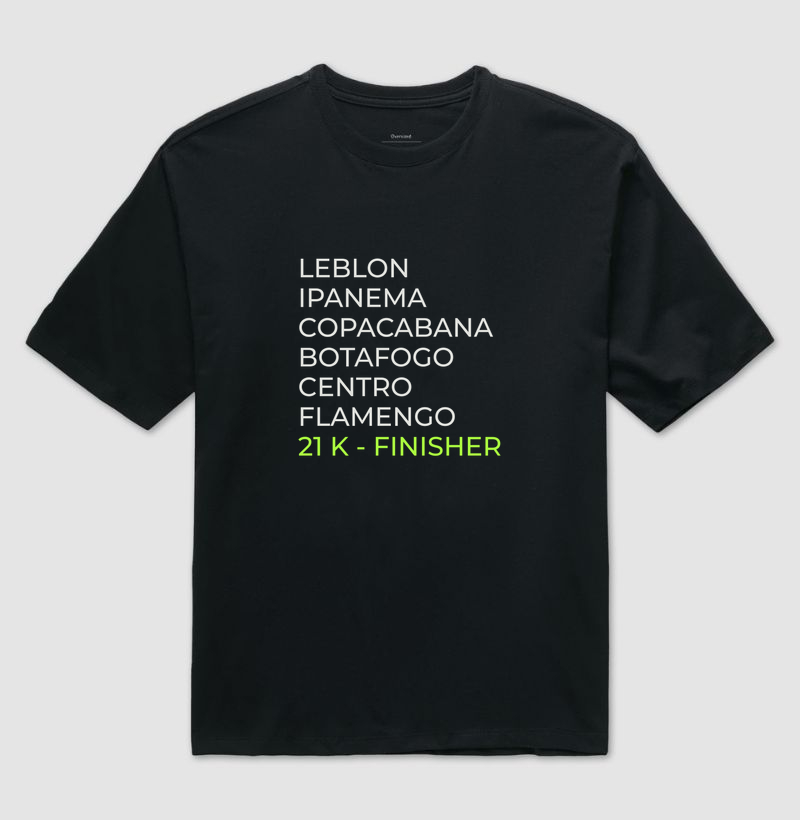 Camiseta Meia Maratona - Percurso Meia Maratona Rio 26