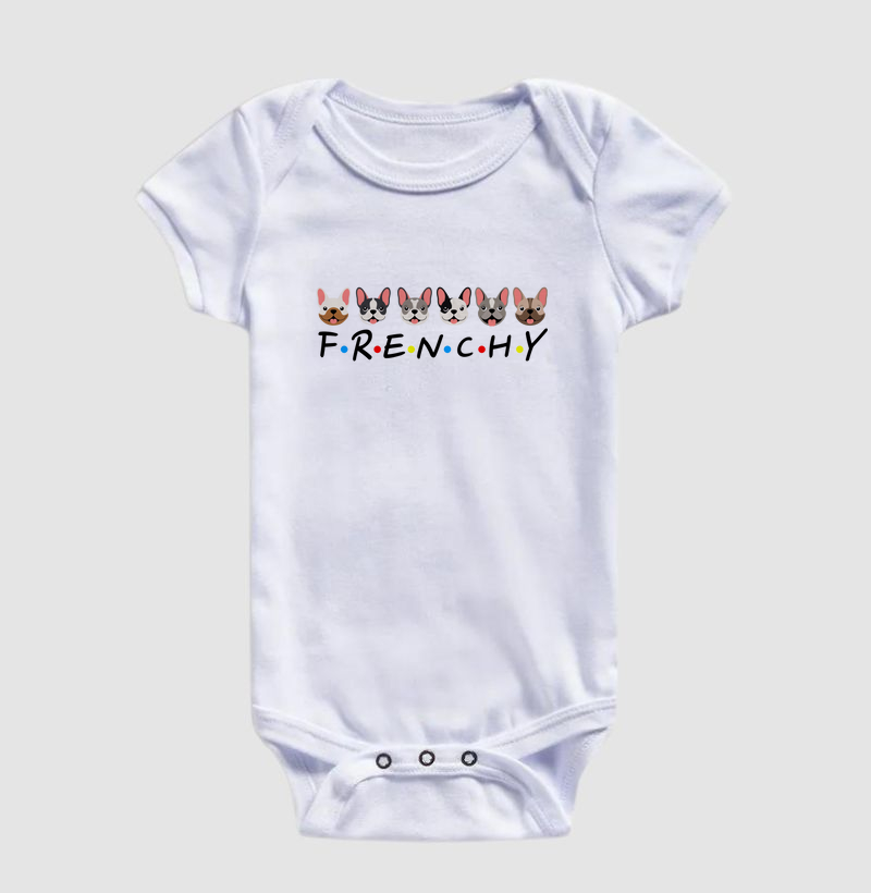 Body Infantil Friends Bulldog Francês Frenchy