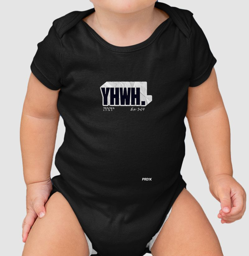 Body Infantil Bebê com Estampa - Yahweh (YHWH)