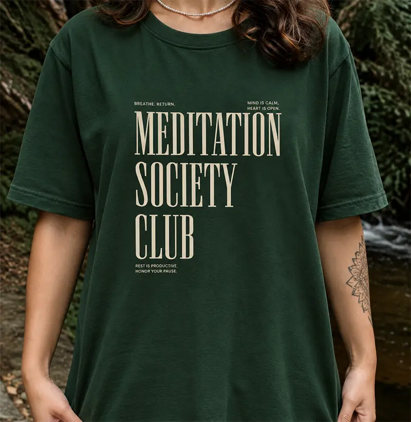 Camiseta - Meditation Society Club - Camiseta