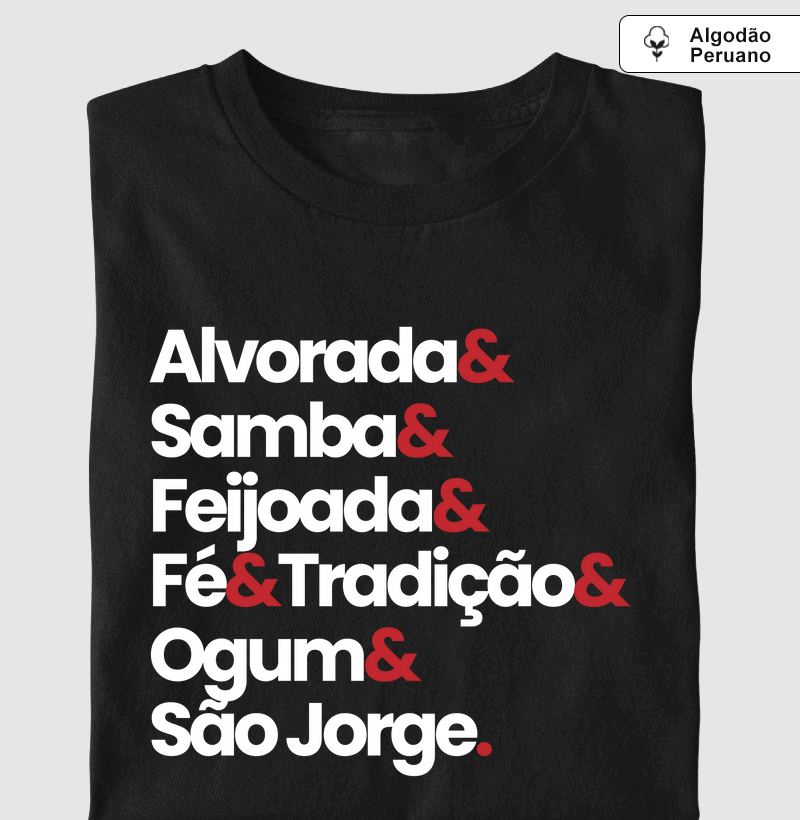 Algodão Peruano - Dia de São Jorge e Ogum