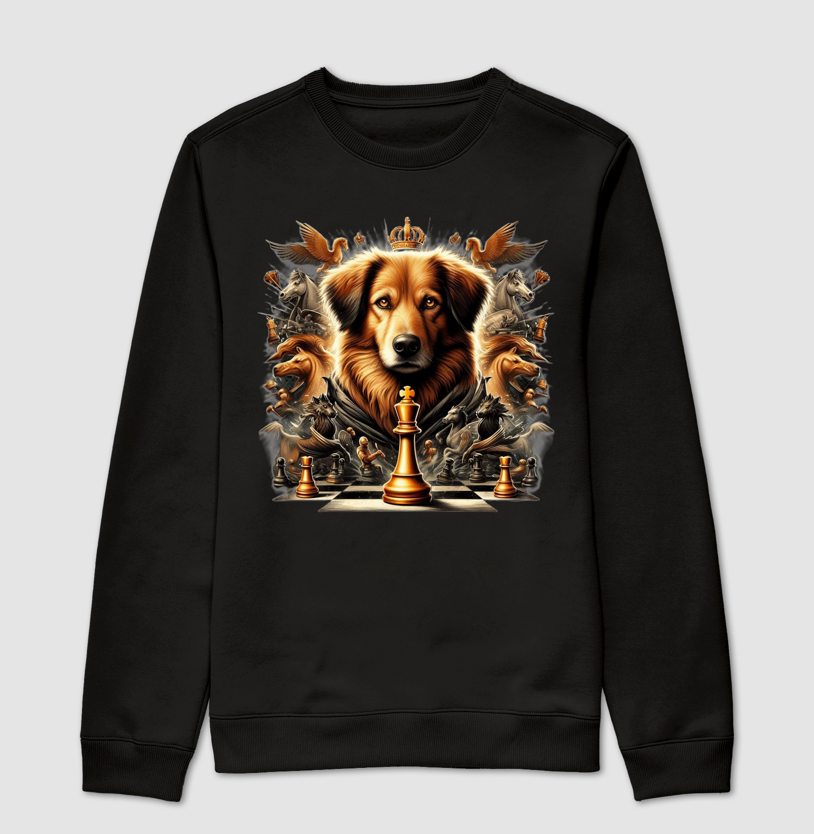 Golden Retriever do xadrez