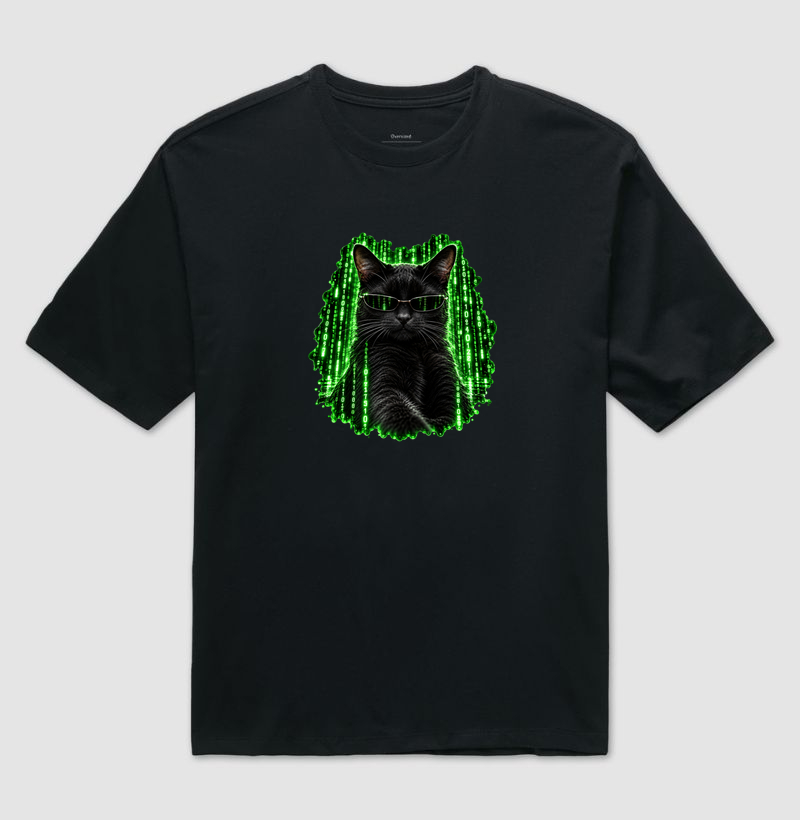 Gato Preto - Matrix - Camiseta Oversized