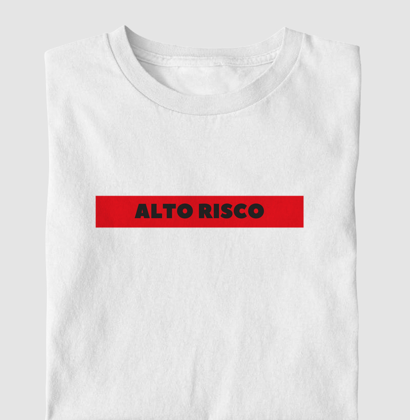 ALTO RISCO estampa vermelha