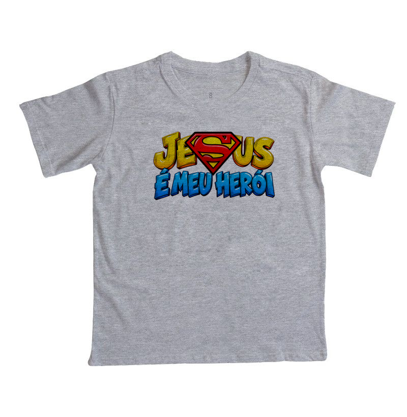 Camiseta Jesus é meu Super - Camiseta Infantil