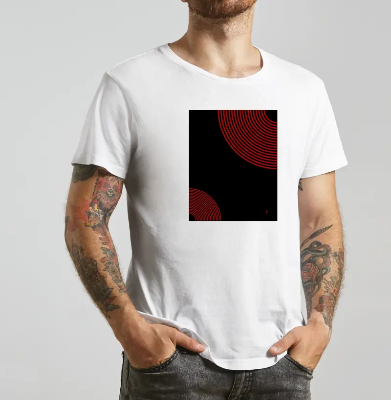Camiseta Masculina Círculos 