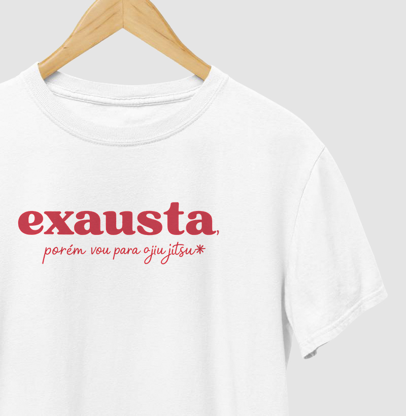 Exausta, porém vou para o Jiu-Jitsu. 🥋