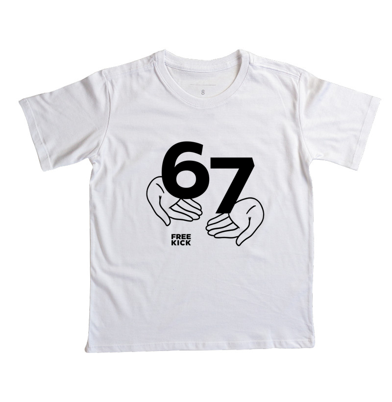 CAMISETA INFANTIL FREE KICK 67 MÃOS